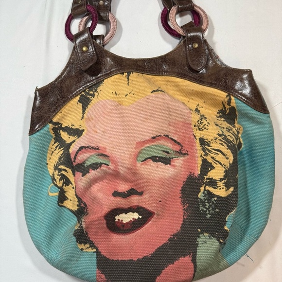Vintage Andy Warhol Marilyn Monroe Bag.  Used: see pics for flaws - Picture 2 of 9